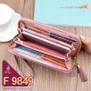 الگوی کیف پول دور زیپ زنانه چرمی مدل آریستا F 9849