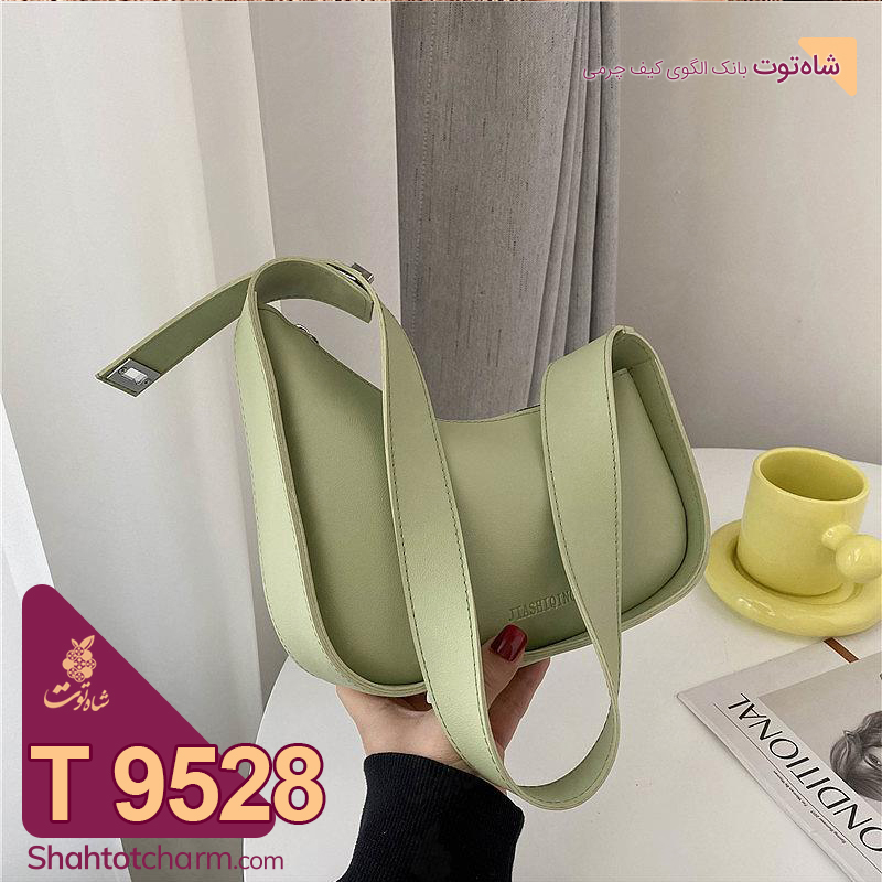 الگوی کیف دوشی زنانه چرمی مدل ترنج T 9528