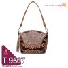 الگوی پرینت کیف دوشی زنانه چرمی مدل آیلین T 9507